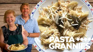 How to make savoury & sweet stuffed gnocchi called Calciunes! | Pasta Grannies