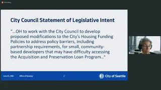 Seattle City Council Finance & Housing Committee 6/15/22