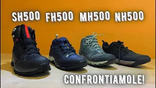 Confronto tutte le scarpe Decathlon da montagna! La gamma 500