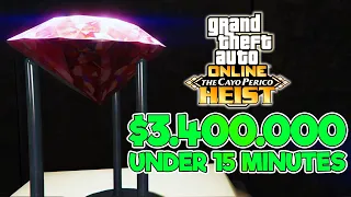 CAYO PERICO SOLO REPLAY GLITCH $3.400.000 UNDER 15 MINUTES PINK DIAMOND AND DOOR GLITCH (PC)