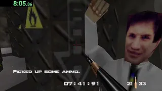 GoldenEye 007 60fps - 100% - Single-segment RTA Speedrun (58:04)