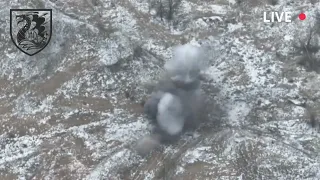 Ukrainian 36th Marine Brigade destroyed Russian assault group using SPG 9 recoilless rifle #ukraine