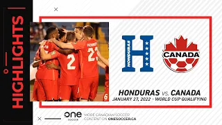 HIGHLIGHTS: Honduras vs. Canada (World Cup Qualifying, Jan. 27, 2022)