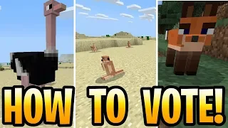 Minecraft Minecon Earth 2018! How To Vote For Your Favorite Biome! Taiga, Savanna & Desert
