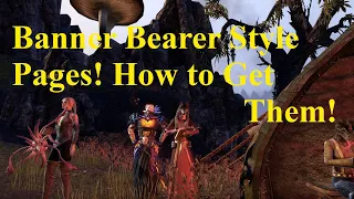 ESO Banner Bearer Style Pages! How to Get Them! How They Look!