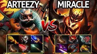 MIRACLE Shadow Fiend VS ARTEEZY Gyrocopter | Top Pro Carry Battle Dota 2