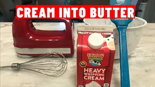Very Easy Homemade Butter Recipe | How To Make Butter From Heavy Cream At Home Step By Step
