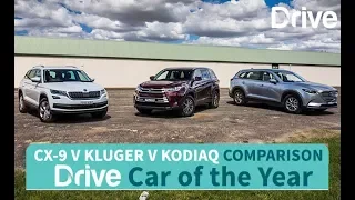 2017 Mazda CX-9, Toyota Kluger, Skoda Kodiaq | Best Family SUV