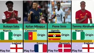 AFRICAN ORIGIN FOOTBALL PLAYERS PLAYING FOR EUROPEAN COUNTRIES - 2023