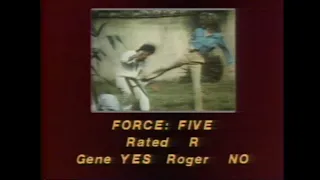 Force: Five (1981) movie review - Sneak Previews with Roger Ebert and Gene Siskel
