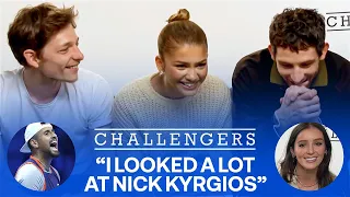 🍿🎾 Challengers cast Zendaya, Josh O'Connor & Mike Faist discuss everything tennis with Laura Robson