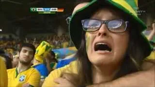 Reaction of Brazil Fans in World Cup 2014 loss - "Sound of Silence"