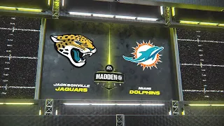 Madden NFL 24 - Jacksonville Jaguars Vs Miami Dolphins Simulation PS5 (Updated Rosters)