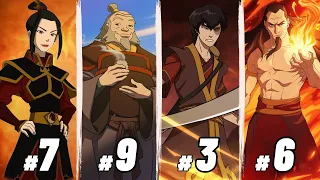 Ranking the Most Powerful Firebenders in Avatar