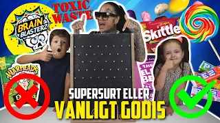 SUPERSURT VS VANLIGT GODIS