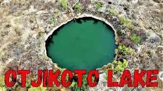 Bottomless Otjikoto Lake near Tsumeb in Namibia, southern Africa