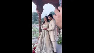 Farhan Saeed and Hania for bridal shoot