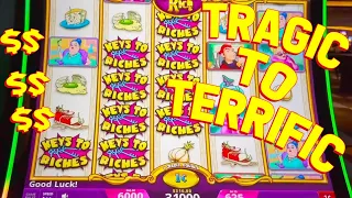 TWIRLY TIME!! with VegasLowRoller on Stinking Rich Slot Machine!!