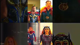 THOR vs DR STRANGE vs CAPTAIN MARVEL vs WANDA | #marvel #avengers #shorts #thor