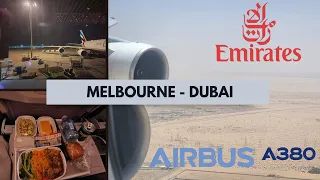 Emirates A380-800✈️ Melbourne to Dubai EK409 Economy Class