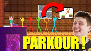 I Became A Parkour PRO ! | Stickman Parkour 3 Gameplay - Lets Play