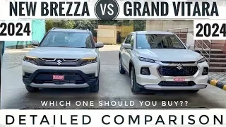 Maruti Suzuki Grand Vitara vs New Brezza 2023 | Grand VItara vs Brezza | Which one should you Buy??