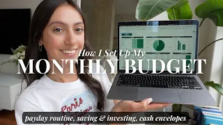 How I Budget for a New Month *in depth* cash stuffing, investing + what I spent (April Money Reset)