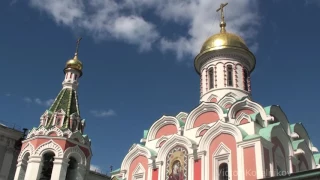 Колокольные звоны в Казанском соборе на Красной площади. Московский пасхальный фестиваль.