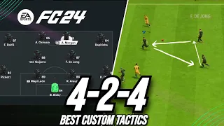 THE NEW META FORMATION! Best 424 Custom Tactics EA FC 24