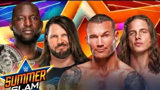 WWE 2K20 SUMMER SLAM 2021 Omos et Aj Styles vs Randy Orton et Riddle