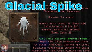 D2R Skills & Abilities - Glacial Spike (Sorceress Cold Spells)