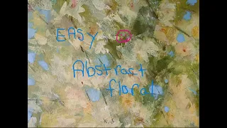 EASY FLORAL DEMO (ABSTRACT) #art #artist #acrylicpaint #sketchbook #artforanxiety #abstract