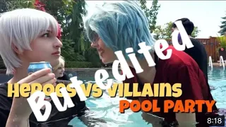 Mha pool party with villains but edited :D {for @Jiniechuu