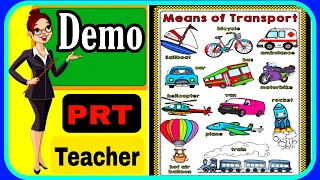 Means of Transport | PRT Teacher Demo | APS teaching demo class l PD Classes