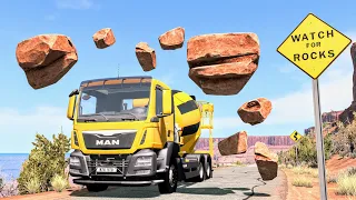 Crazy Rockslide Crashes #3 – BeamNG Drive | CrashBoomPunk