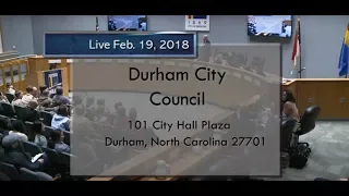 Durham City Council Feb 19, 2018