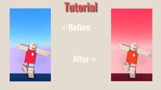 Tutorial How to change the sky color of your Roblox edits in capcut.