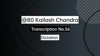 KAILASH CHANDRA EXERCISE 56  VOLUME 3 @80 WPM