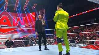 GUNTHER Confronts Seth Rollins - WWE RAW | Jan. 22, 2024