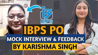 IBPS PO Mock Interview of Engineer✅ || Why Banking? View on Farmer’s protest || By Karishma Singh