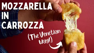 Crunchy Fried Mozzarella Sandwich (Venetian style mozzarella in carrozza)