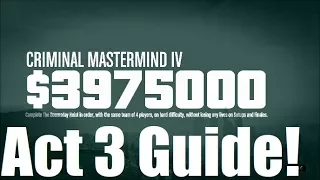 GTA Criminal Mastermind Doomsday Heist Guide Act 3
