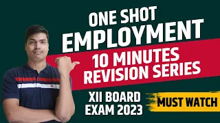 Employment class 12 indian economy One shot | class 12 Indian economic development Board exam 2023