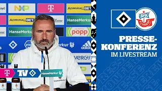 RE-LIVE: MATCHDAY-PRESSEKONFERENZ  I 2. Spieltag I HSV vs. Hansa Rostock