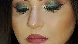 Green eyes look . Subscribe my channel for more videos . Makeup with Yashika