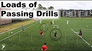 Loads Of Passing Drills | Group Training | Joner Football