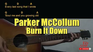 Parker McCollum - Burn It Down Guitar Chords cover