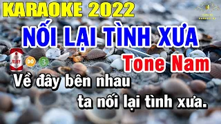 Nối Lại Tình Xưa Karaoke Tone Nam Nhạc Sống | Trọng Hiếu