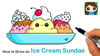 How to Draw an Ice Cream Sundae 🍨 Summer Art Series #11