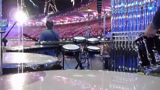 Mike Oldfield - London Olympics 2012 opening ceremony - Alasdair Malloy Percussion Camera